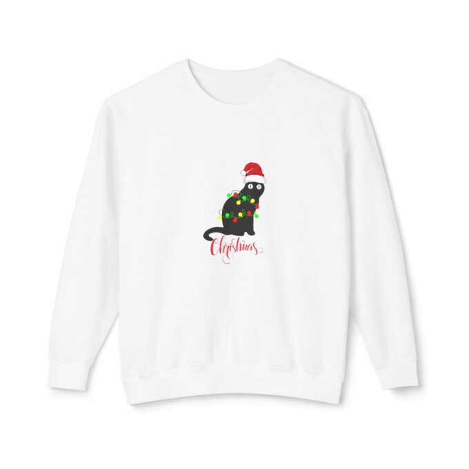 Christmas Gothic Cat Sweatshirt – Festive & Unique Crewneck - Image 9