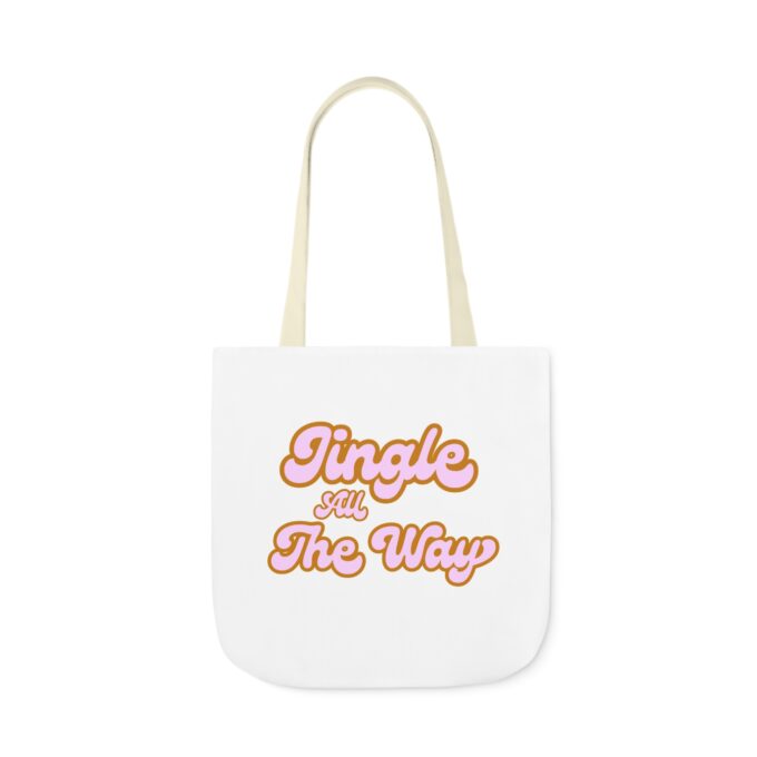 Jingle All The Way Canvas Tote – Festive, 5-Color Straps - Image 9