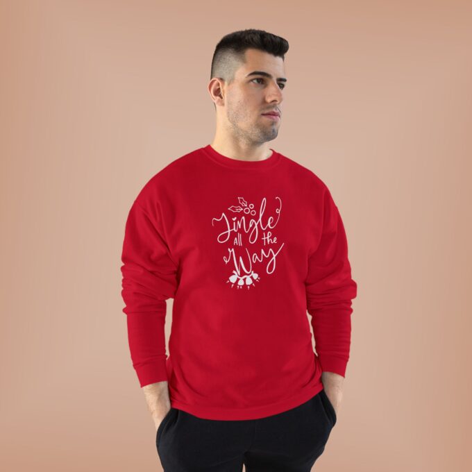 Jingle All The Way Crewneck Sweatshirt – Festive and Cozy - Image 4