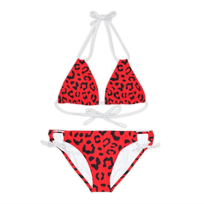 Leopard women’s bikini Strappy bikini set Leopard print swimwear Women’s stylish swimwear