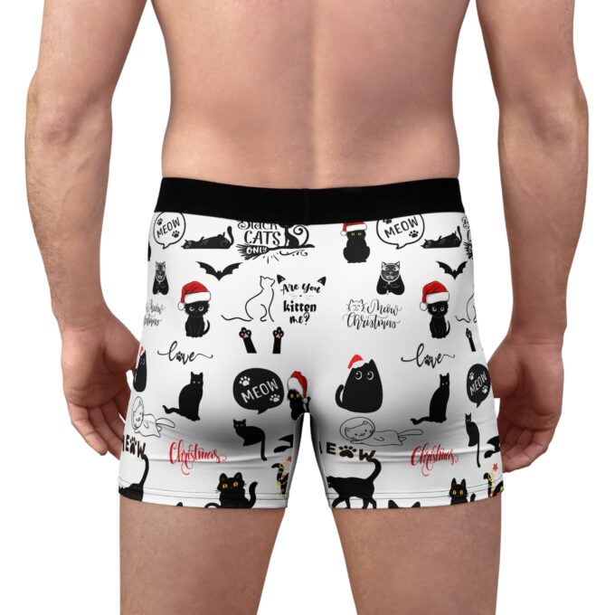 Gothic Cat Christmas Boxer Briefs – Festive & Fun Style - Image 4