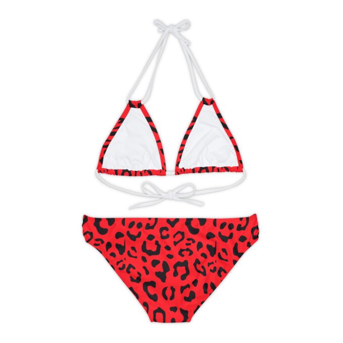 Leopard Women’s Strappy Bikini Set – Bold & Stylish Swimwear - Image 2