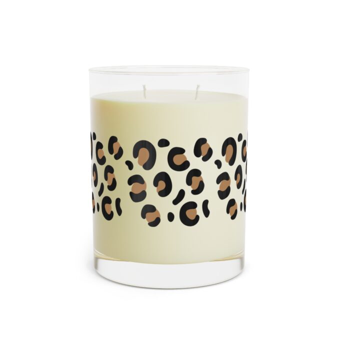 Leopard Scented Candle – Luxurious Full Glass Design - Image 10