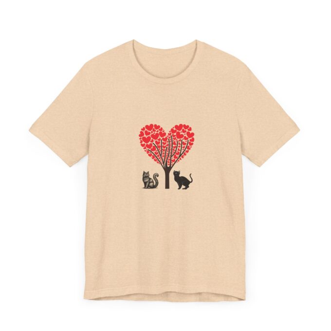 Gothic Cat Valentine Tee – Stylish Unisex Comfort - Image 9