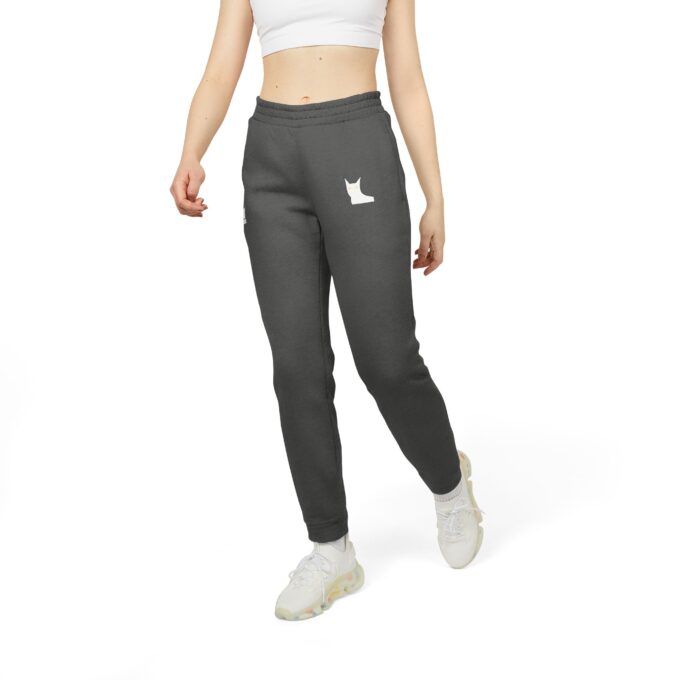 Black Cat adidas Fleece Joggers – Unisex Comfort & Style - Image 2