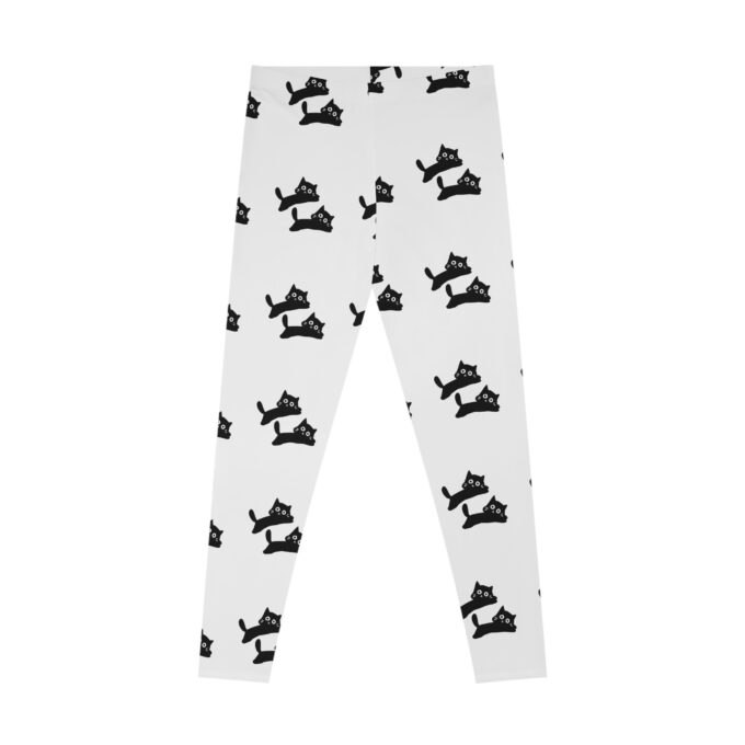 Gothic Cat Christmas Leggings – Stylish & Festive Comfort - Image 3