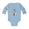 Gothic Cat Christmas Infant Long Sleeve Bodysuit - Holiday Babywear - Image 6