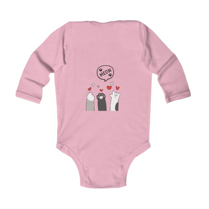 Gothic Cat Christmas Infant Long Sleeve Bodysuit - Holiday Babywear - Image 8