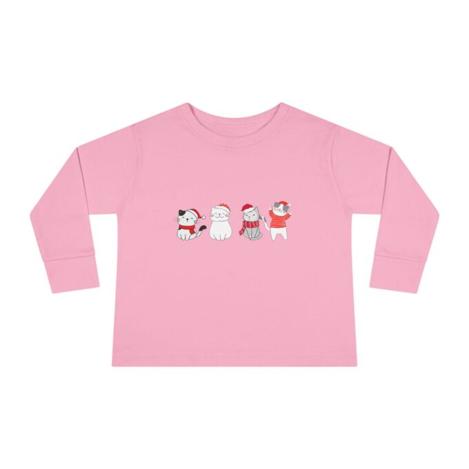 Black Cat Toddler Long Sleeve Tee – Cute & Comfy Style - Image 11