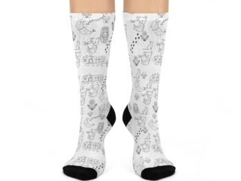 Christmas crew socks Gothic cat socks Cushioned holiday socks Holiday gift socks Festive winter socks