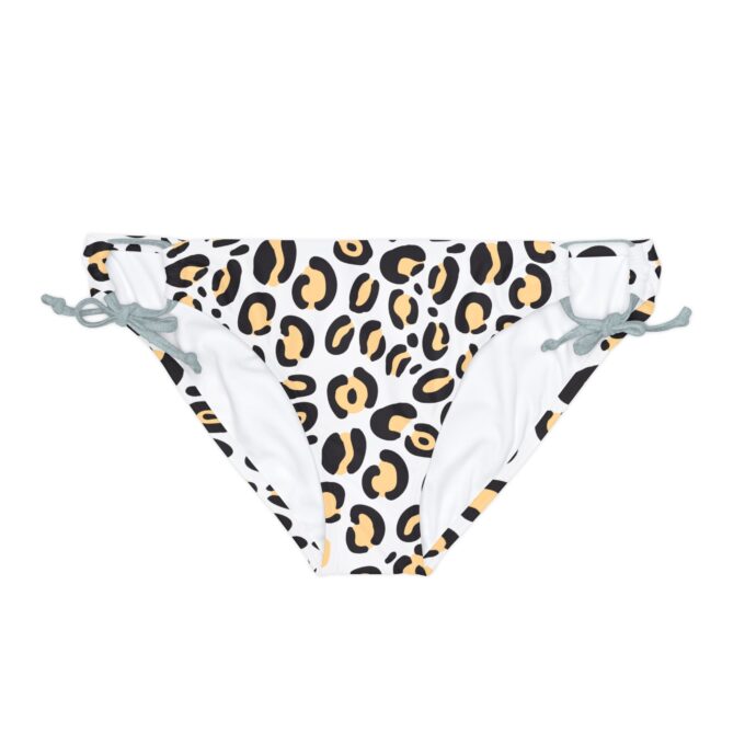 Leopard Print Tie Side Bikini Bottom – Stylish & Adjustable - Image 10