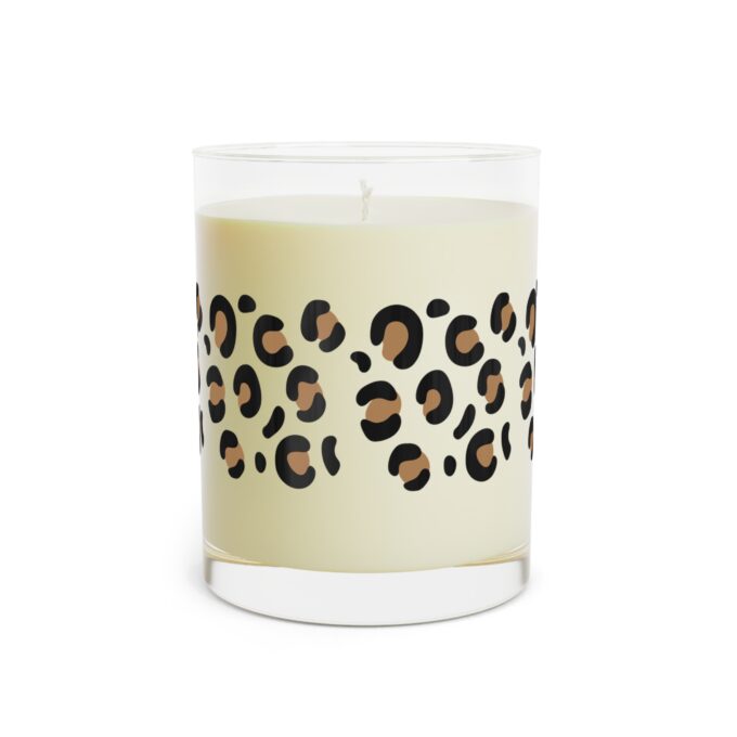 Leopard Scented Candle – Luxurious Full Glass Design - Image 3