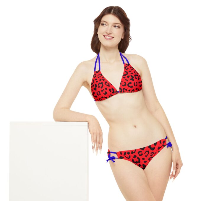 Leopard Women’s Strappy Bikini Set – Bold & Stylish Swimwear - Image 13