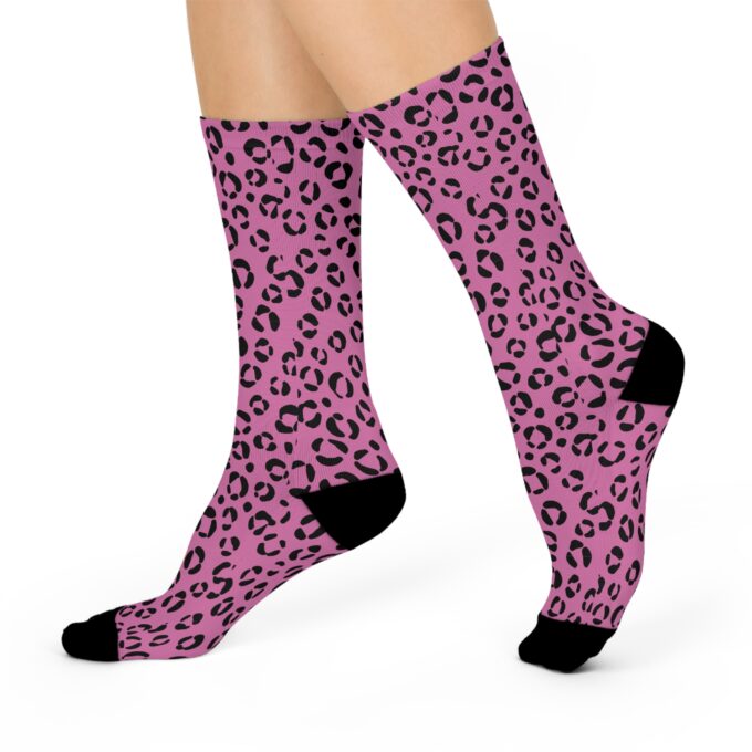 Leopard Cushioned Crew Socks – Comfort & Style Combined - Image 2