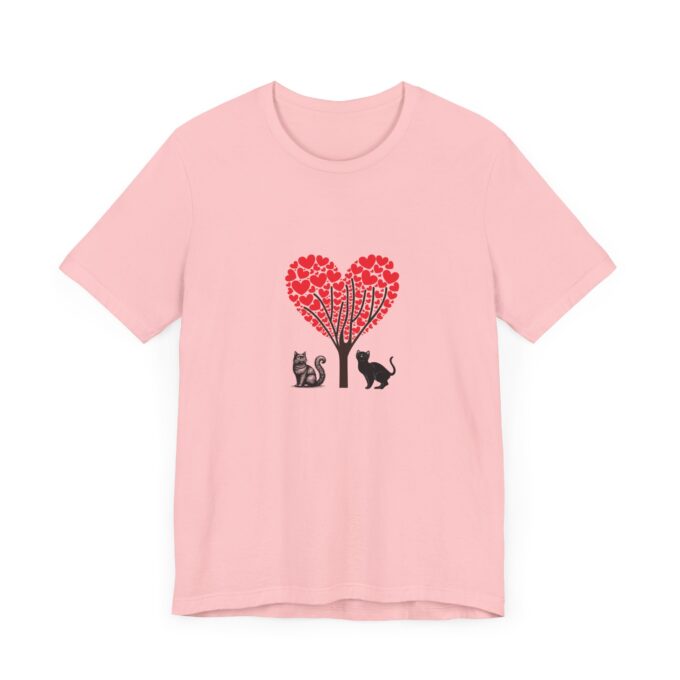 Gothic Cat Valentine Tee – Stylish Unisex Comfort - Image 14