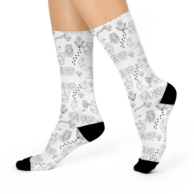 Gothic Cat Christmas  Socks – Festive Comfort & Style - Image 2