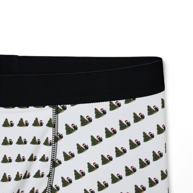 Gothic Cat Christmas Men’s Boxers – Perfect Gift for Cat Lovers - Image 3