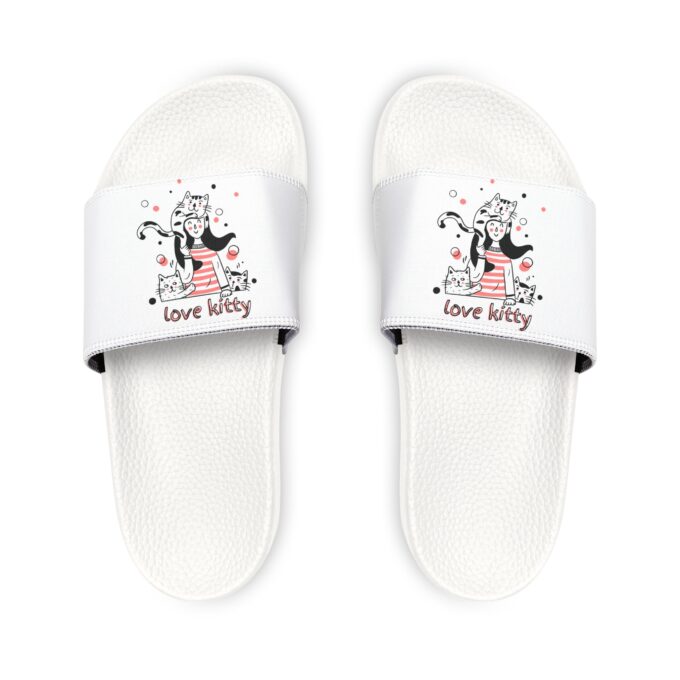 Gothic Cat Christmas Youth Removable-Strap Sandals - Image 3