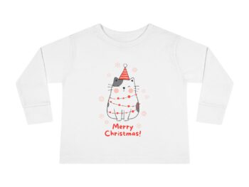Christmas long sleeve tee Gothic toddler clothing Comfortable toddler Christmas tee Unique holiday shirt for toddlers