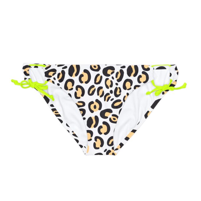 Leopard Print Tie Side Bikini Bottom – Stylish & Adjustable - Image 8