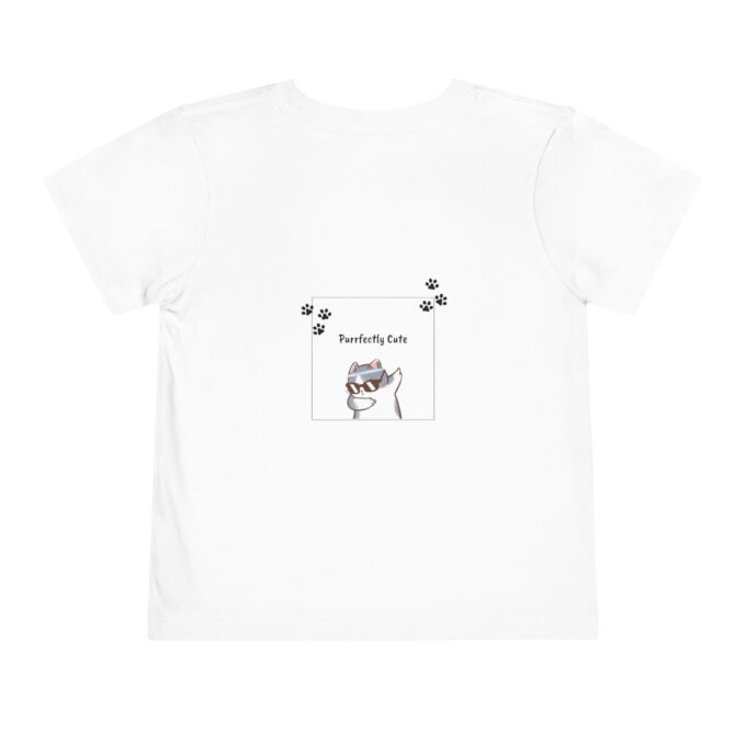 Gothic Cat Christmas Toddler Short Sleeve Tee - Fun Holiday Style - Image 2