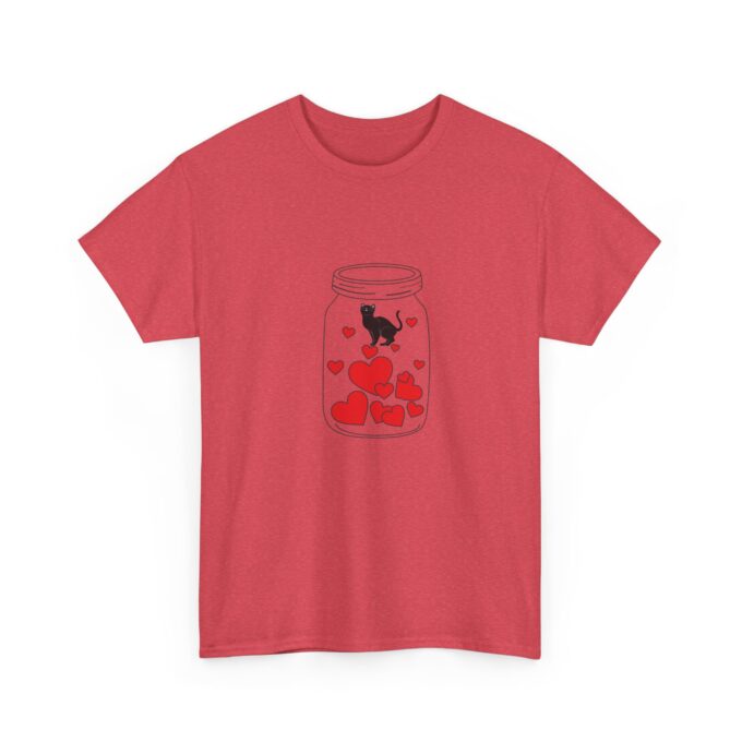 Gothic Cat Valentine Unisex Tee – Bold & Comfortable - Image 14