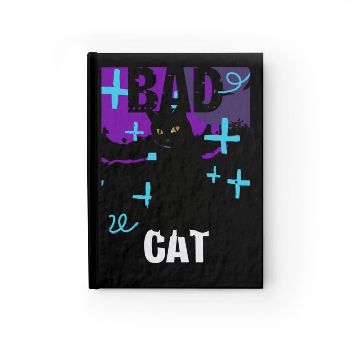 Gothic cat journal Black cat journal Holiday blank journal Cat-themed notebook