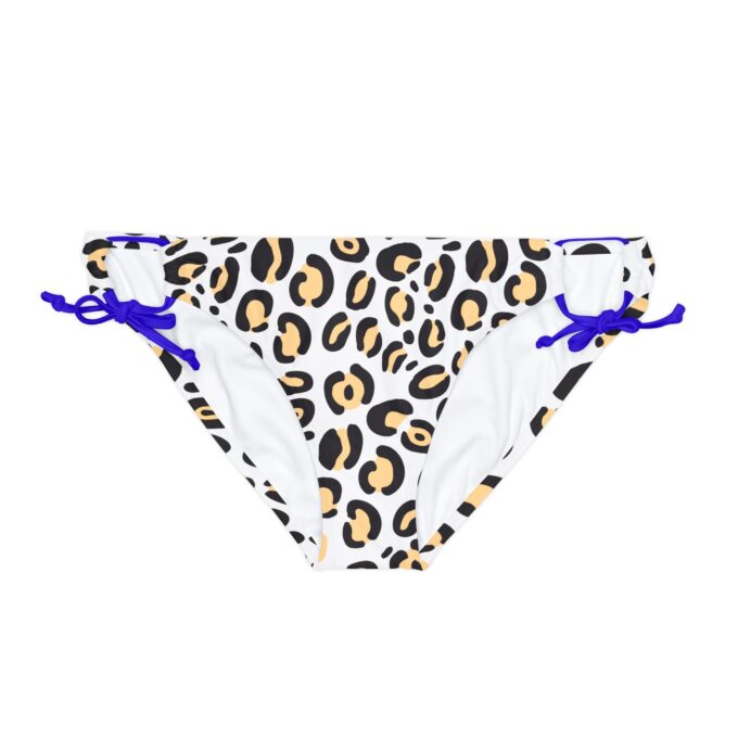 Leopard Print Tie Side Bikini Bottom – Stylish & Adjustable - Image 12