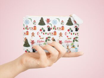 Gothic cat Christmas gift Mini clutch bag Cat lover Christmas gift Holiday gifts for cat lovers Christmas mini clutch bag