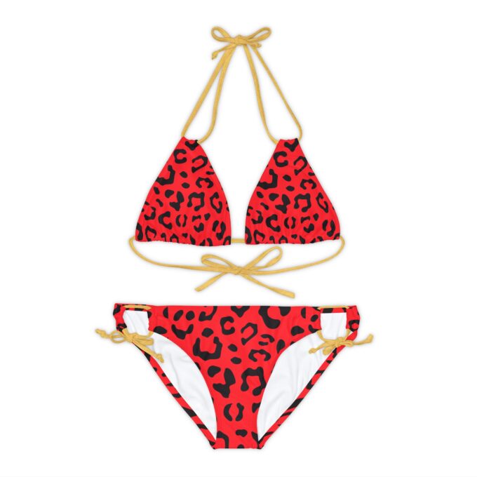 Leopard Women’s Strappy Bikini Set – Bold & Stylish Swimwear - Image 5