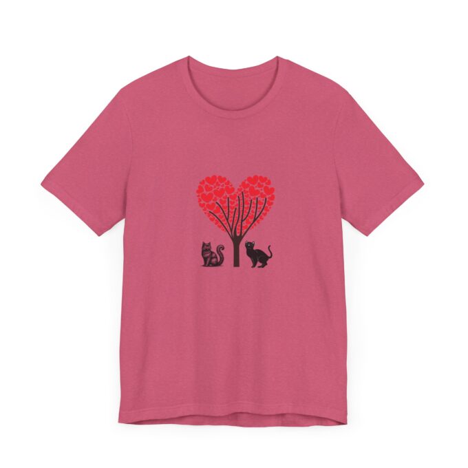 Gothic Cat Valentine Tee – Stylish Unisex Comfort - Image 15