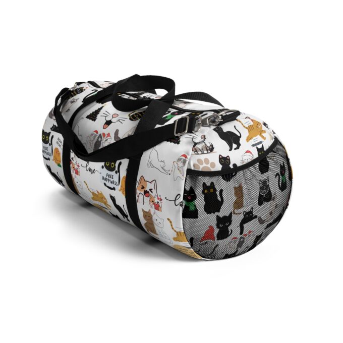 Black Cat Duffel Bag – Stylish & Durable Travel Gear - Image 4