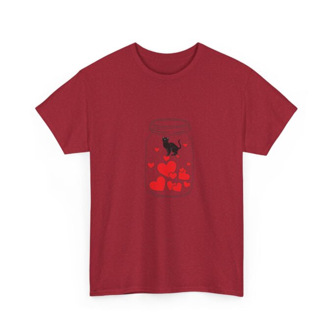Gothic Cat Valentine Unisex Tee – Bold & Comfortable - Image 15