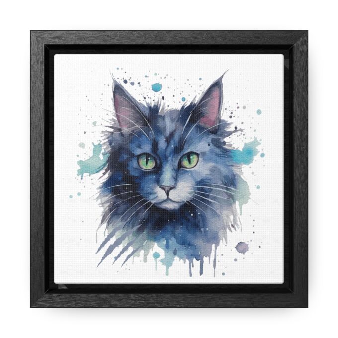 Gothic Christmas art Black cat canvas prints Holiday wall decor Gothic home decor