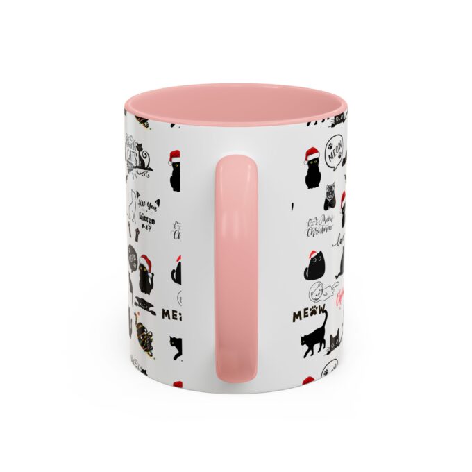 Gothic Cat Christmas Accent Mug – Unique & Festive (11, 15oz) - Image 10