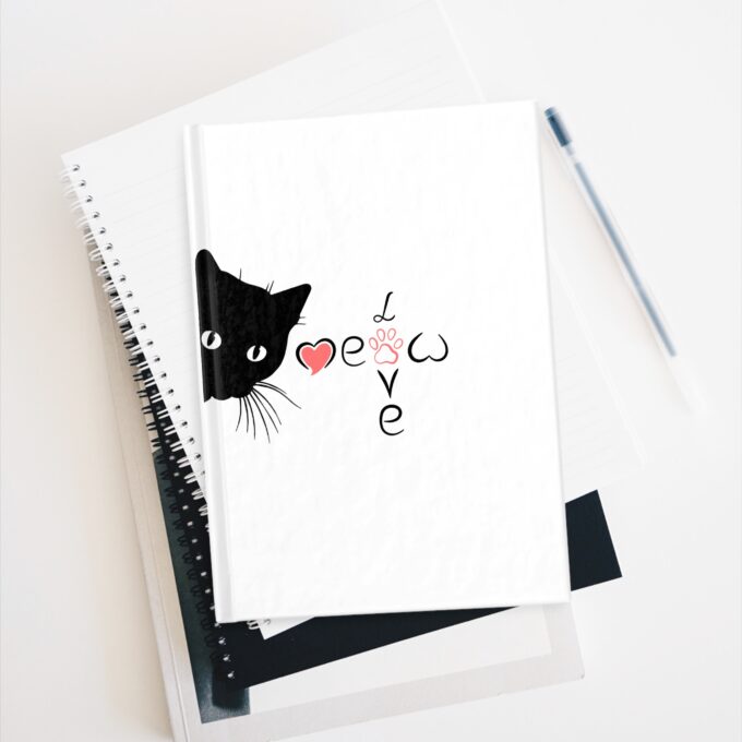 Black Cat Valentine Journal – Ruled-Line Notebook - Image 5