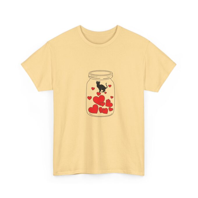 Gothic Cat Valentine Unisex Tee – Bold & Comfortable - Image 7