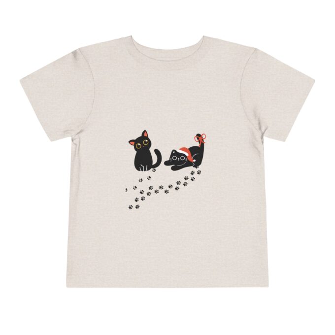 Gothic Cat Christmas Toddler Short Sleeve Tee - Fun Holiday Style - Image 10