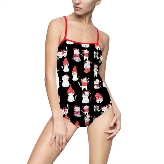 Black Cat Women’s One-piece Swimsuit – Stylish & Elegant - Image 6