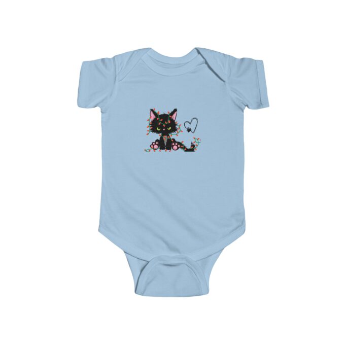 Gothic Cat Christmas Infant Bodysuit - Unique Baby Holiday Fashion - Image 7