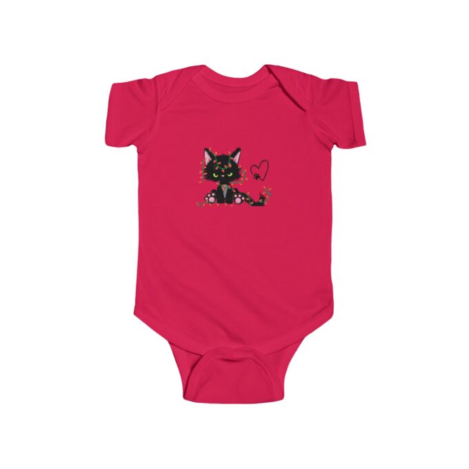 Gothic Cat Christmas Infant Bodysuit - Unique Baby Holiday Fashion - Image 11