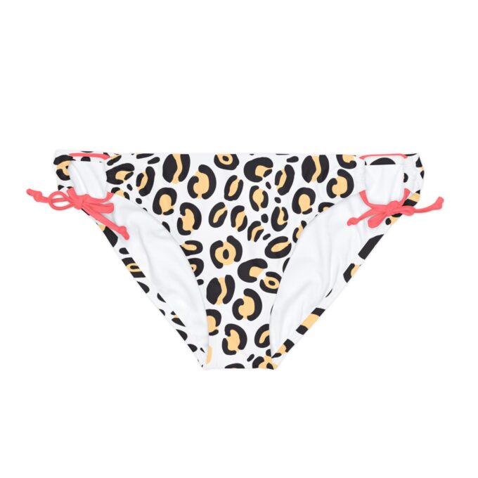 Leopard Print Tie Side Bikini Bottom – Stylish & Adjustable - Image 14