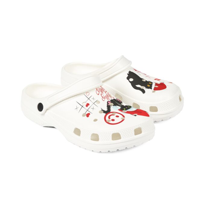 Gothic Cat Christmas EVA Foam Shoes – Holiday Comfort & Style - Image 2