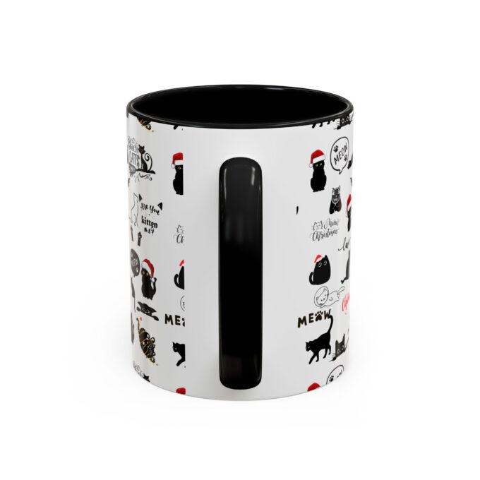 Gothic Cat Christmas Accent Mug – Unique & Festive (11, 15oz) - Image 6