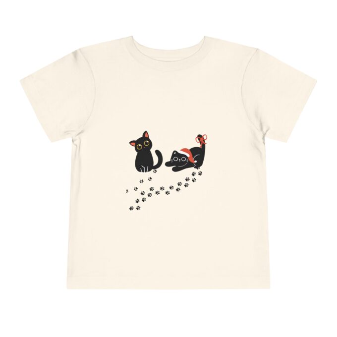 Gothic Cat Christmas Toddler Short Sleeve Tee - Fun Holiday Style - Image 7