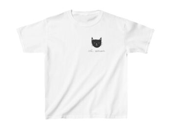 Kids Christmas shirt Gothic cat tee Holiday tee for kids Heavy cotton kids shirt Christmas gift for kids