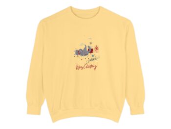 Gothic Christmas sweatshirt Cat Christmas sweatshirt Unisex garment-dyed sweatshirt Alternative holiday sweatshirt