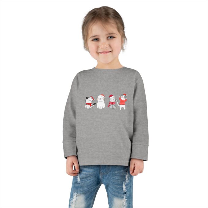 Black Cat Toddler Long Sleeve Tee – Cute & Comfy Style - Image 6