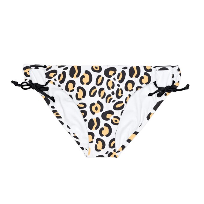 Leopard Print Tie Side Bikini Bottom – Stylish & Adjustable - Image 4