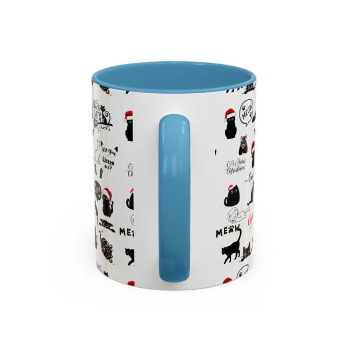 Gothic Cat Christmas Accent Mug – Unique & Festive (11, 15oz) - Image 12